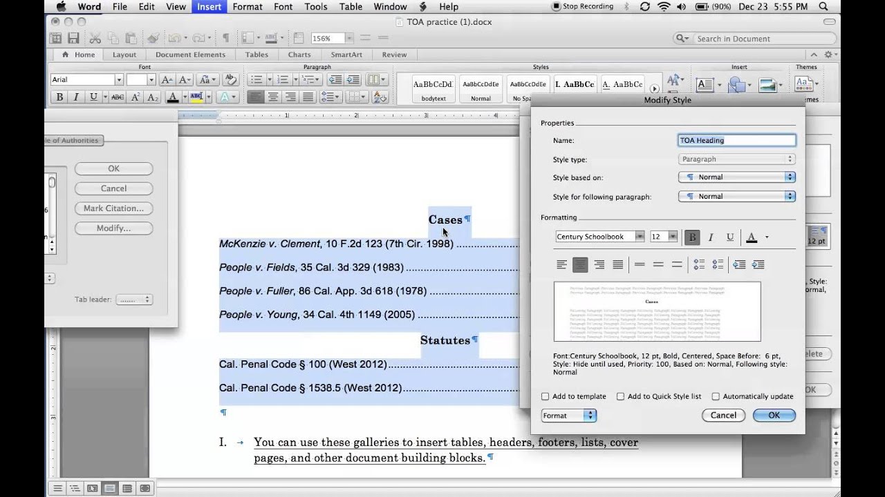 word 2011 for mac tables